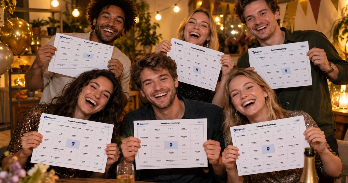 Muziekbingo van BingoStudio
