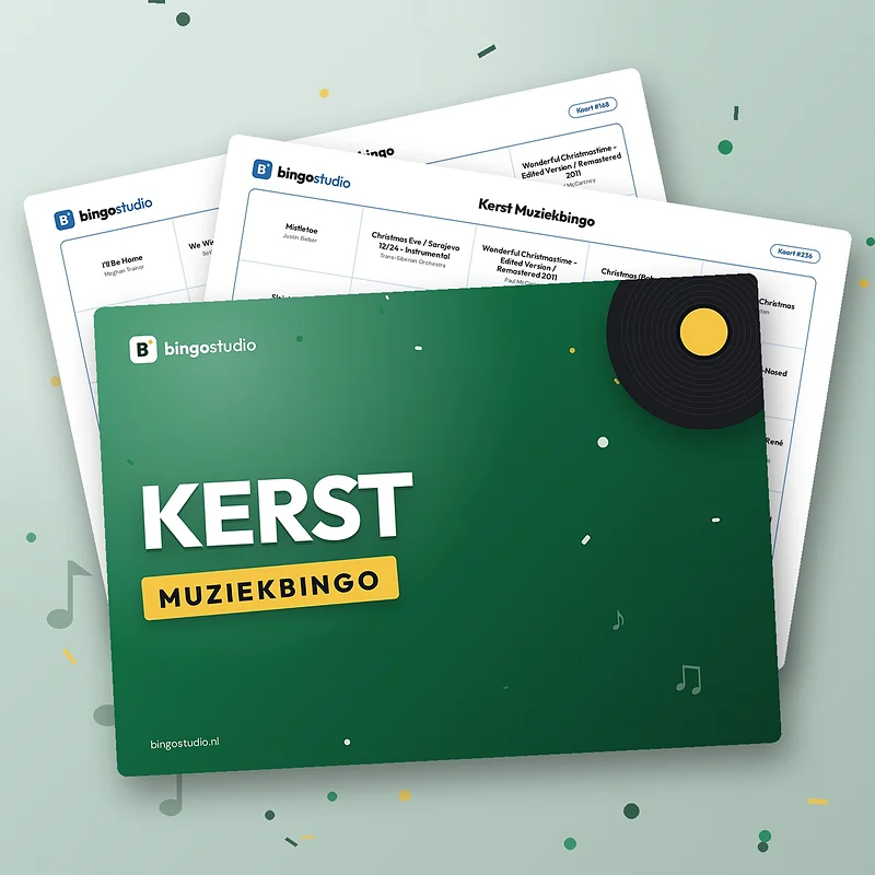 Kerst muziekbingo voor de hele familie